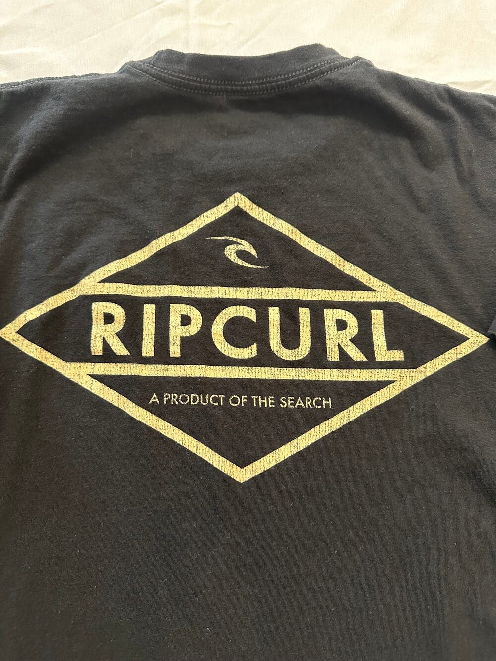 Rip Curl Men’s M Black Graphic T Shirt A Product of the Search Surf Logo Tee